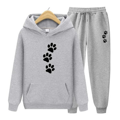 Treniņtērps Sievietēm Vīriešu Hoodie Apģērbs Džemperis + Bikses Uzvalks Hoodie Sporta Apģērbs Skriešana Vīriešu Komplekti Apdrukas Džemperis Sporta Uzvalks