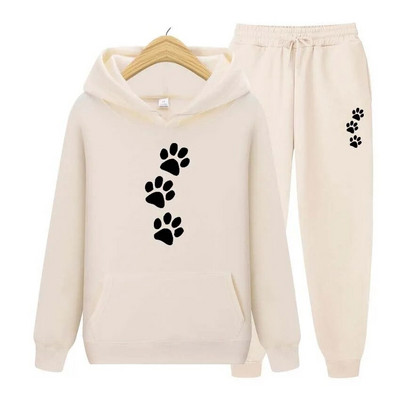 Treniņtērps Sievietēm Vīriešu Hoodie Apģērbs Džemperis + Bikses Uzvalks Hoodie Sporta Apģērbs Skriešana Vīriešu Komplekti Apdrukas Džemperis Sporta Uzvalks