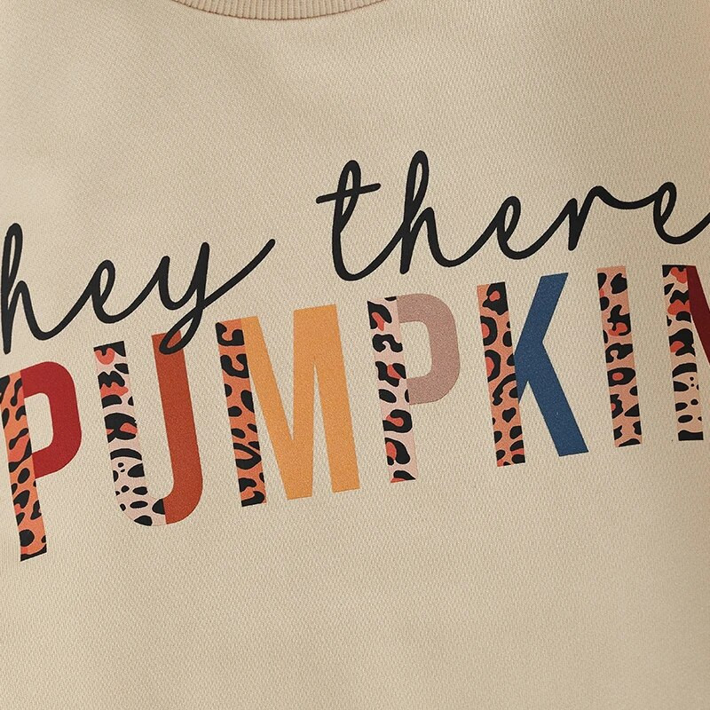 ma&baby 0-18M Απόκριες Νεογέννητο Βρέφος Μωρό Αγόρι Κοριτσάκι Romper Επιστολή κολοκύθας λεοπάρ στάμπα μακρυμάνικη φόρμα για νήπια