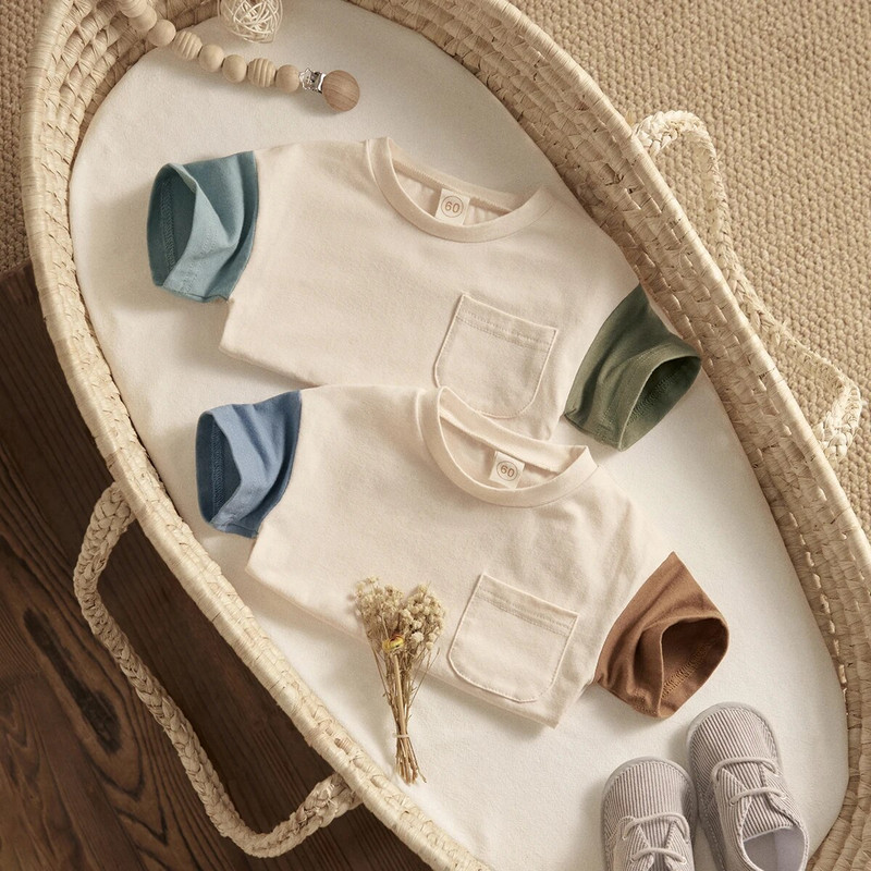 ma&baby 0-24 M Jaundzimušā zīdaiņa zīdaiņu zēnu meiteņu rombiņas gadījuma raibs kabatas kombinezons ar īsām piedurknēm, spēļu tērps vasaras apģērbs