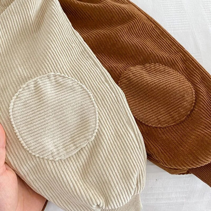 Jaunas ziemas bērnu velveta bikses 0–5 gadiem bērniem vienkrāsains elastīgs viduklis Flīss, biezs skriešanas bikses, virsdrēbes, siltie apģērbi