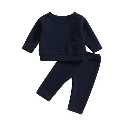 ma&baby 0-2G Jaundzimušajiem Zēniem Apģērbu komplekti Maziem bērniem Vienkrāsains Topi ar garām piedurknēm Bikses Rudens pavasara Apģērbs Treniņtērps