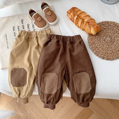 Modes bērnu zēnu vilnas bikses 0–5 gadi, mazuļi, bērni, elastīgi jostasvietas skriešanas bikses, virsdrēbes, biezas, siltas apakšas ziemas drēbes