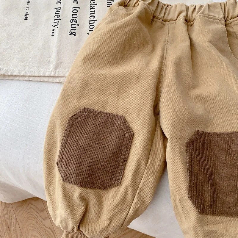 Modes bērnu zēnu vilnas bikses 0–5 gadi, mazuļi, bērni, elastīgi jostasvietas skriešanas bikses, virsdrēbes, biezas, siltas apakšas ziemas drēbes