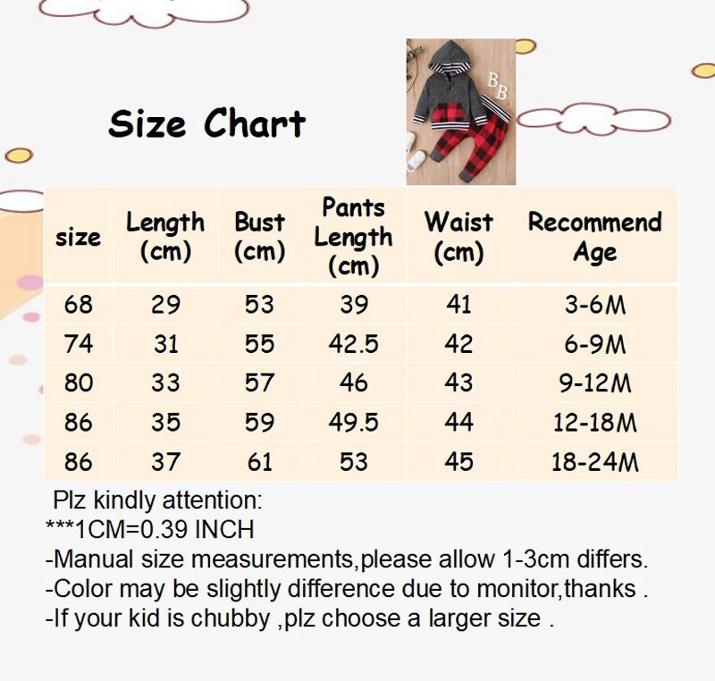 Božićno odijelo za dječake od 2 komada, majica dugih rukava s džepovima + kockaste hlače, modna odjeća za dječaka od 3 do 24 mjeseca