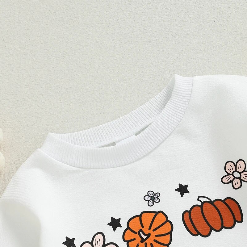 ma&baby 0-18 M Helovīna jaundzimušo meiteņu rombiņas ar garām piedurknēm, ziedu ķirbju apdruku, jauks kostīms