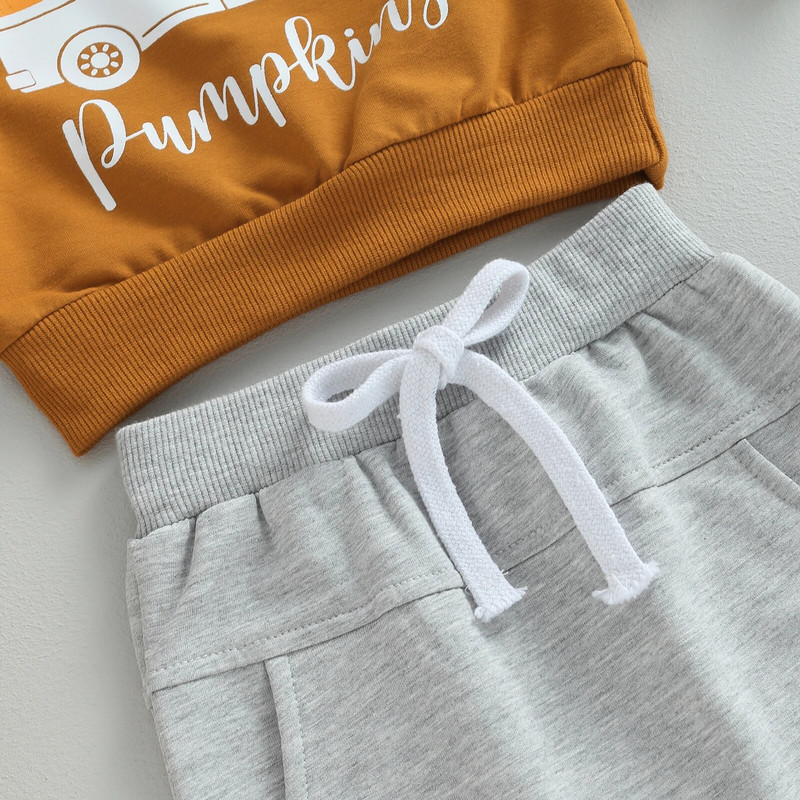 ma&baby 0-3Y Αποκριάτικες στολές μωρού Κοστούμια για νεογέννητο αγόρι κοριτσάκι Σετ ρούχα αυτοκινήτου κολοκυθάκια μακρυμάνικα παντελόνια