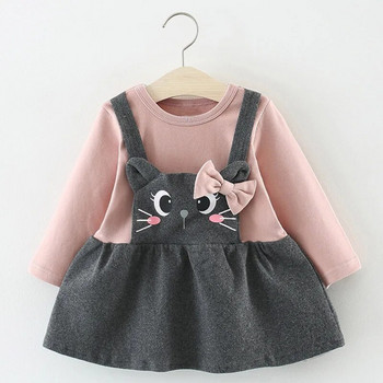 Bear Leader Newborn Bebes Princess Dresses Jesen Christmas Fashion Infant Girl Ruffles Costume Vestidos Cute Bear Bags 0-2Y