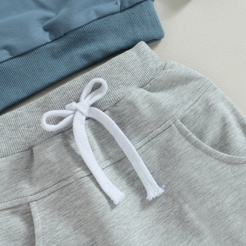 ma&baby 0-3Y νήπιο Βρέφος Νεογέννητο Βρέφος Αγόρια Σετ Ρούχα Φθινοπωρινή Άνοιξη Επιστολή εκτύπωσης Μακρυμάνικο μπλουζάκια Παντελόνια Φόρμα γυμναστικής