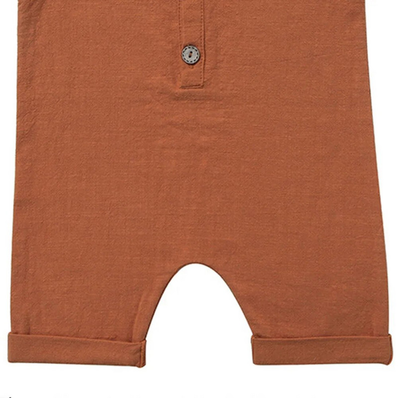 Bear Leader Καλοκαιρινό μωρό αγόρια για κορίτσια Rompers Παιδική φόρμα παιδικής φόρμας Playsuits Βαμβακερά λινό Βρεφικά ρούχα Ropa Bebe φόρμες