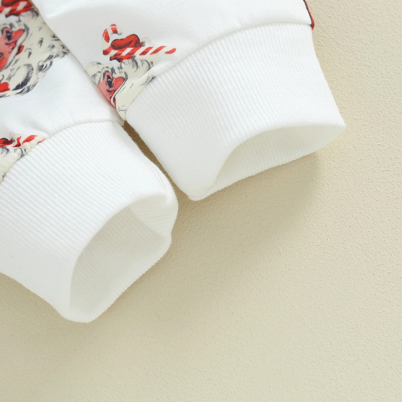 ma&baby 0-3Y Χριστουγεννιάτικα Νεογέννητα Βρέφη Βρεφικά Κορίτσια Ρούχα Σετ Μπλουζάκια με στάμπα Santa Μπλουζάκια Παντελόνια Χριστουγεννιάτικα Κοστούμια Μικρά ρούχα