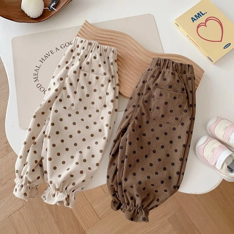 2023. gada rudens bērniem, velveta bikses, 0–5 gadus veciem bērniem, zēniem, meitenēm, elastīga jostasvieta.