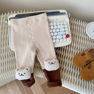 Jaukas meitenītes bikses no 0 līdz 3 gadiem, jaundzimušā princese, elastīgs viduklis Multfilma Trušu lelle Kokvilnas zeķubikses, tērpi rudens drēbes