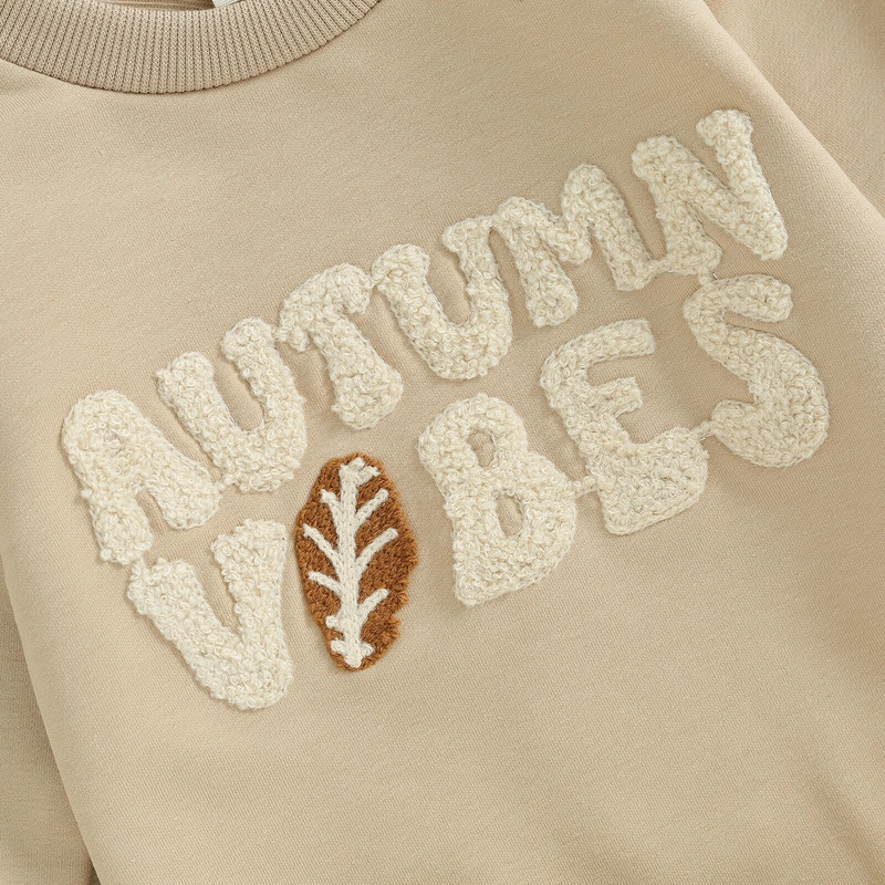 ma&baby 0-18 M Jaundzimušā zīdaiņa mazulis Zēns Meitene Romperi ar garām piedurknēm Burtu izšuvumi Kombinezons Rotaļtērps rudens pavasara apģērbs