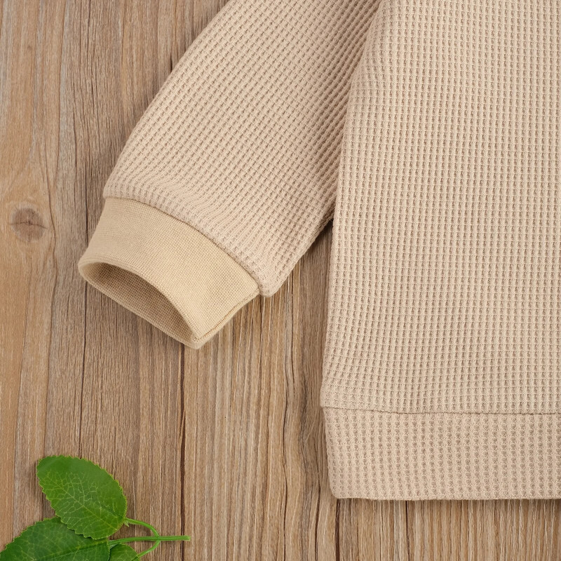 Ma&Baby 0-24 M Jaundzimušais Zēniem Zēniem Meiteņu apģērbu komplekts Vienkrāsu Topi Varavīksnes apdrukas bikses Apģērbi Rudens pavasara Apģērbs