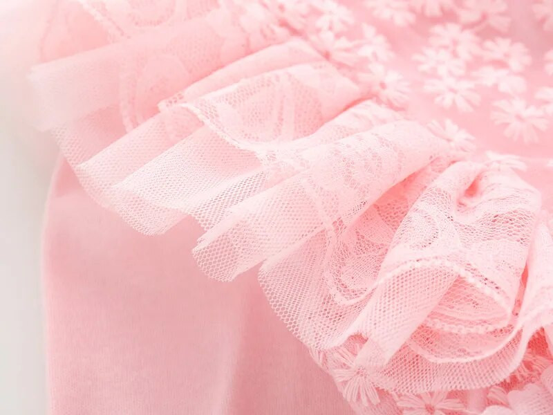 Meiteņu kleitas ar garām piedurknēm Mazuļu kleitas ballītei un kāzu kleitas Kristības Princese Kokvilna Meiteņu apģērbi Rudens Jaunums