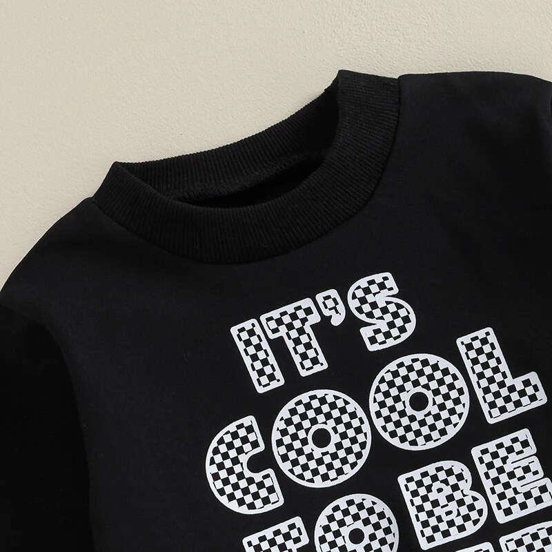 ma&baby 0-3Y újszülött csecsemő kisfiú ruhák készletek kisgyermek ruhák kockás betűs nyomtatott hosszú ujjú felsők nadrágok alkalmi ruhák