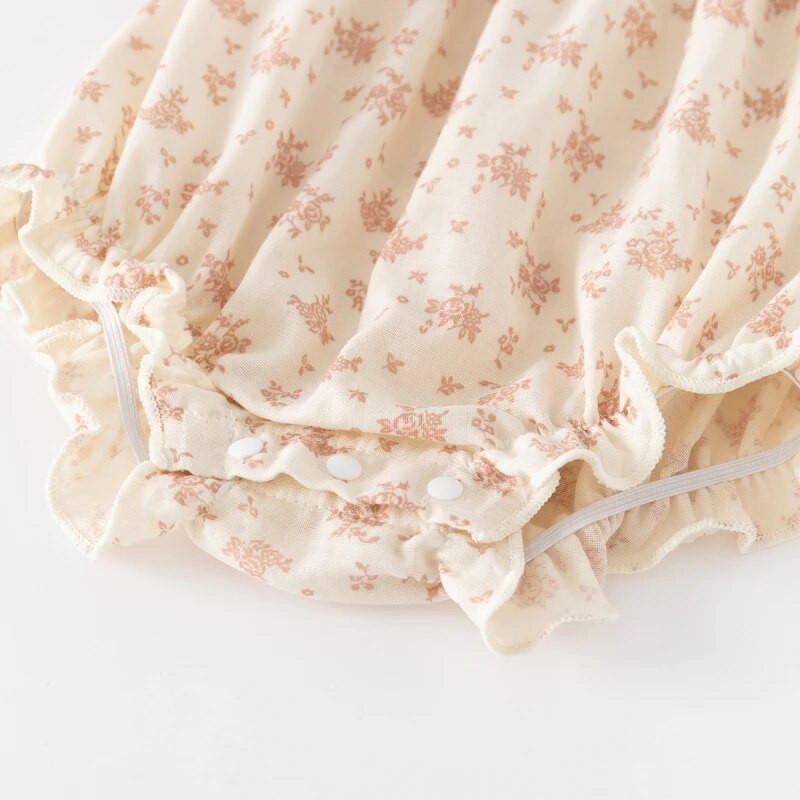 Ziedu vasaras piedurkņu slings jaundzimušo bodiji meitenēm kombinezoni apģērbu komplekti kokvilnas kostīms