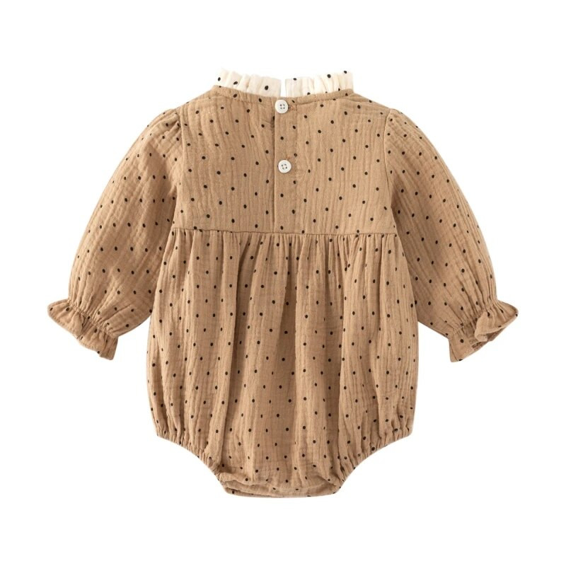 Volāni Pavasaris Vasaras Punkti jaundzimušo meiteņu bodiji Princešu kokvilnas zīdaiņu apģērbi meiteņu kombinezoni + cepures