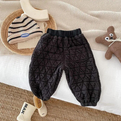 2023. aasta talvised lastepüksid 0–5-aastased lapsed, poiss, tüdruk, ühevärviline elastne vöökoht fliis, paks, soojad jooksupüksid, ülerõivad, riided