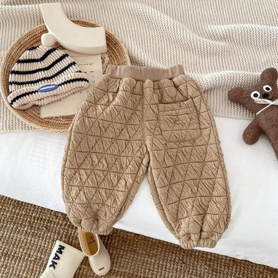 2023. aasta talvised lastepüksid 0–5-aastased lapsed, poiss, tüdruk, ühevärviline elastne vöökoht fliis, paks, soojad jooksupüksid, ülerõivad, riided