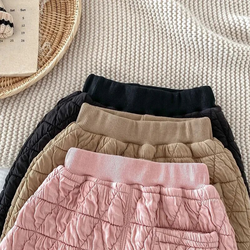 2023. aasta talvised lastepüksid 0–5-aastased lapsed, poiss, tüdruk, ühevärviline elastne vöökoht fliis, paks, soojad jooksupüksid, ülerõivad, riided