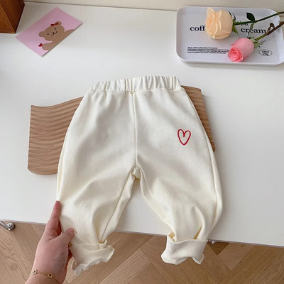 Sportska odjeća za djecu Djevojčice 0-5 godina Dječje sportske hlače s elastičnim strukom u obliku srca Trenirke za trčanje Aktivna odjeća