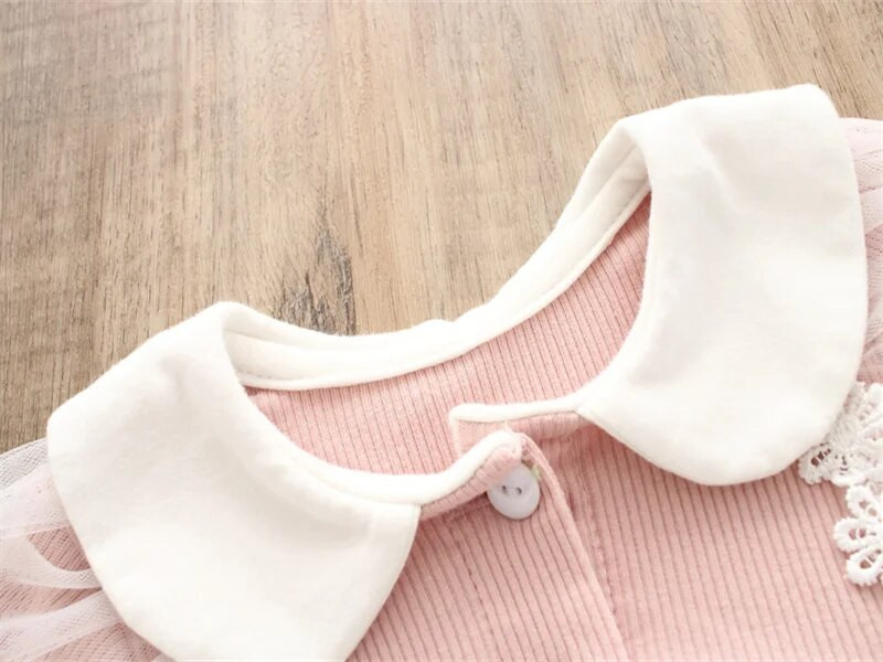 Ruffles Kokvilnas zīdaiņu bodiji ar garām piedurknēm jaundzimušajiem, mazuļiem, bērniem, meitenēm, kombinezoni, viengabala apģērbu komplekti