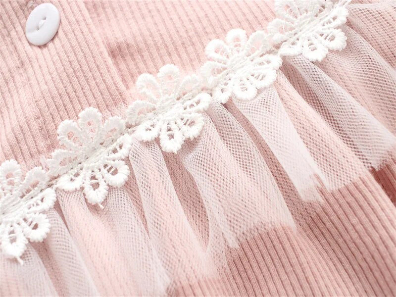 Ruffles Kokvilnas zīdaiņu bodiji ar garām piedurknēm jaundzimušajiem, mazuļiem, bērniem, meitenēm, kombinezoni, viengabala apģērbu komplekti