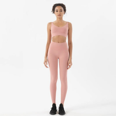 SOISOU sporta zāles apģērbs sievietēm jogas komplekts fitnesa kostīms sieviešu treniņtērps legingi Tops krūšturis, elastīgs elpojošs golfa sporta apģērbs