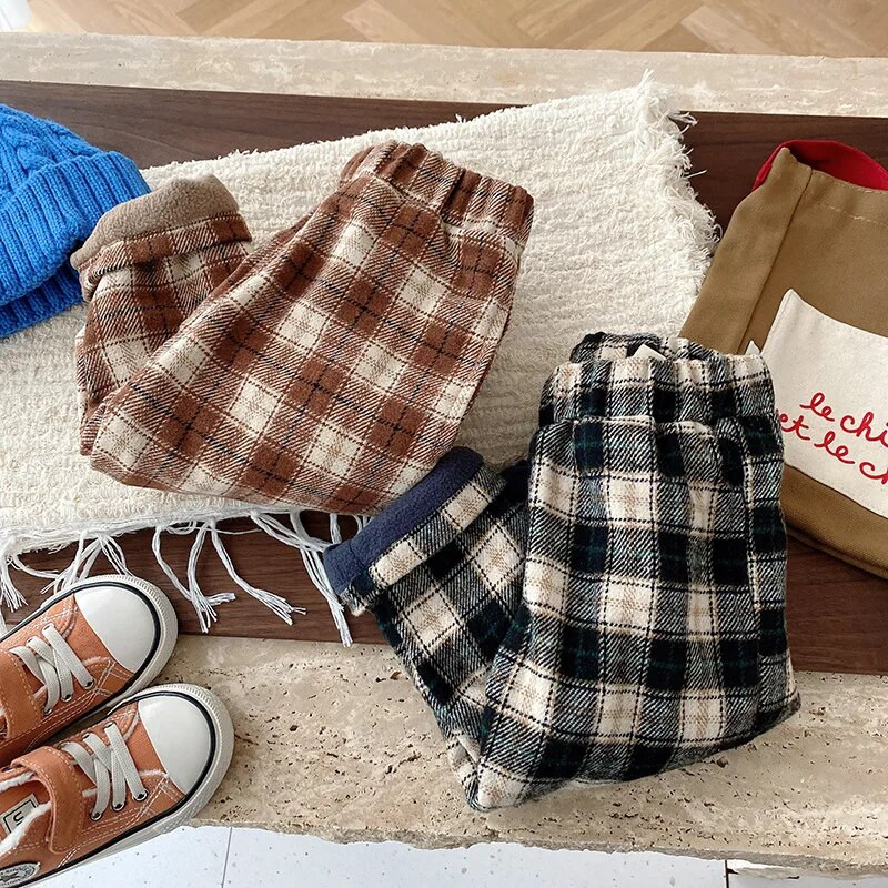 Bērniem ziemas bikses 0–6 gadus veciem bērniem, mazuļiem, zēniem, elastīga jostasvieta, vilna, bieza, silta bikses, apakšējais apģērbs, ikdienas apģērbs