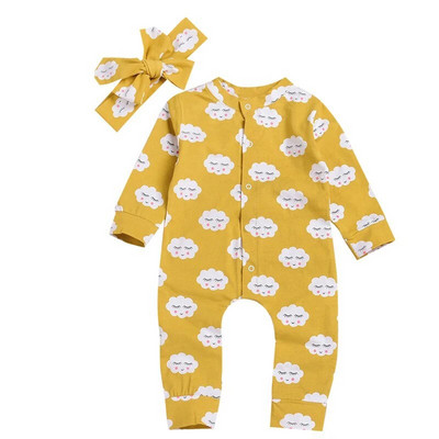 0–18 mēneši jaundzimušajiem, meiteņu zīdaiņiem, apģērbs ar garām piedurknēm un galvas saite, 2 gab. zīdaiņu tērpi, pavasara drēbes