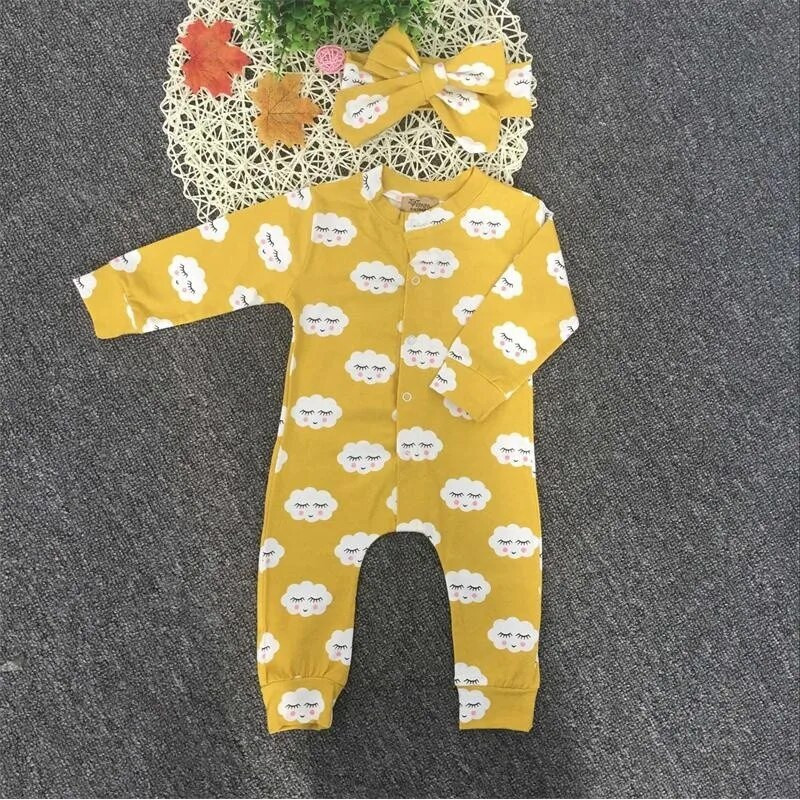 0–18 mēneši jaundzimušajiem, meiteņu zīdaiņiem, apģērbs ar garām piedurknēm un galvas saite, 2 gab. zīdaiņu tērpi, pavasara drēbes