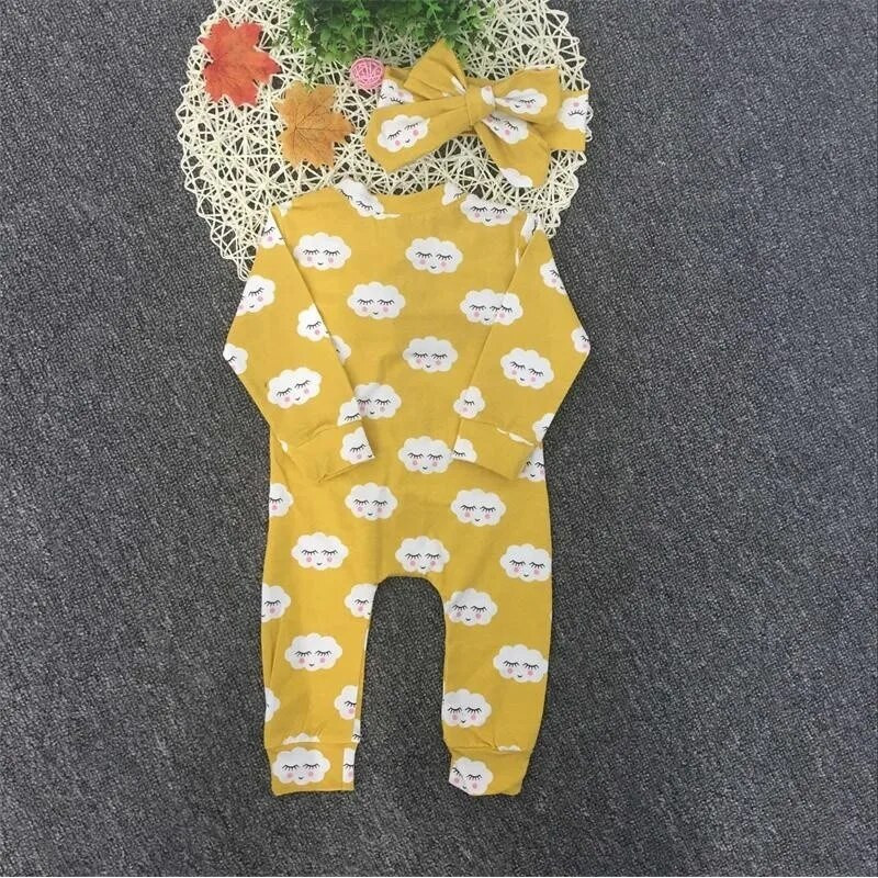 0–18 mēneši jaundzimušajiem, meiteņu zīdaiņiem, apģērbs ar garām piedurknēm un galvas saite, 2 gab. zīdaiņu tērpi, pavasara drēbes