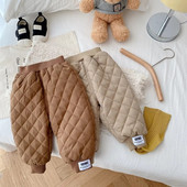 Pantaloni de iarnă ocazional pentru copii, băieți, 0-5 ani, pentru copii, culoare solidă, cu talie elastică, fleece, pantaloni de jogger, cald, haine.