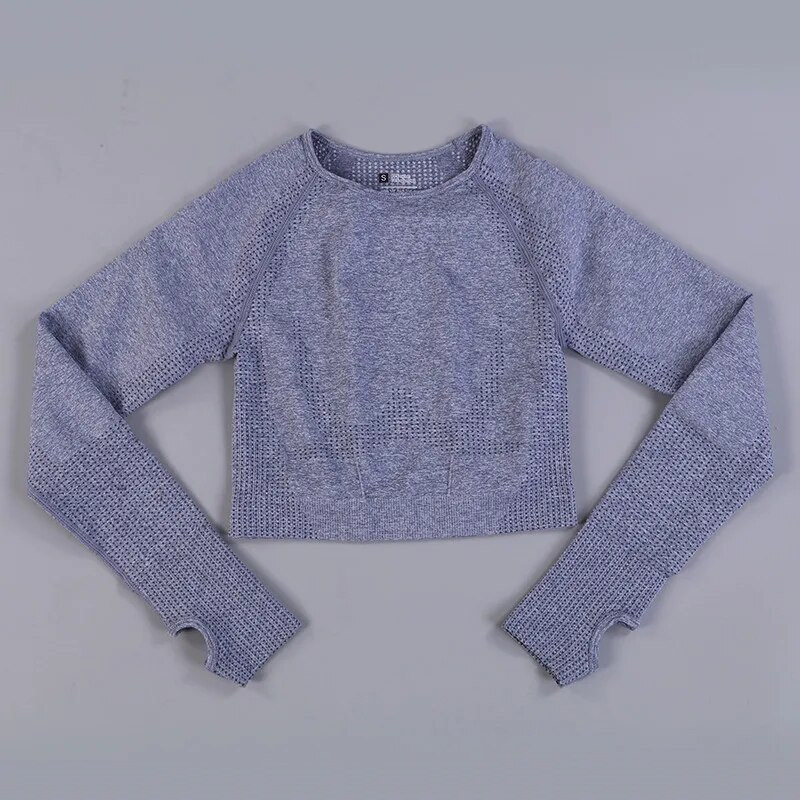 7 Χρώματα GYMS Σετ γιόγκα χωρίς ραφές Fitness Sport Suits Gym Set Clothing Crop Top πουκάμισα Παντελόνι για τρέξιμο ψηλόμεσο