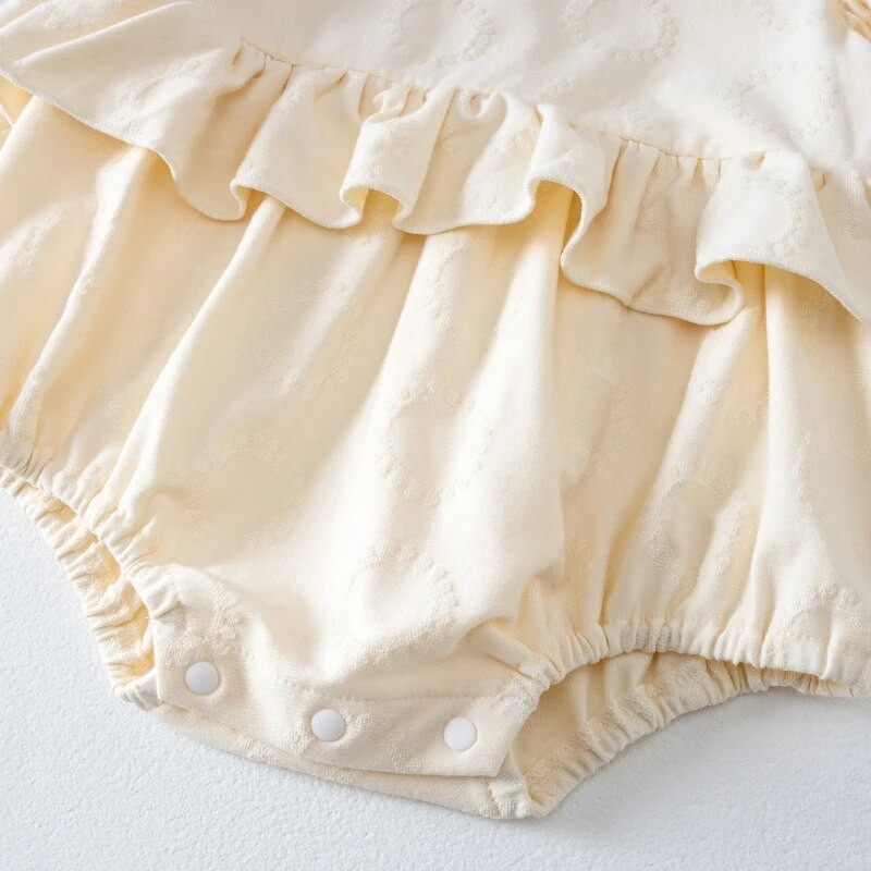 Bodi za novorođenčad Proljeće Jesen Dugih rukava Princeza s volanima Odjevni kombinezoni za djevojčice Odjeća