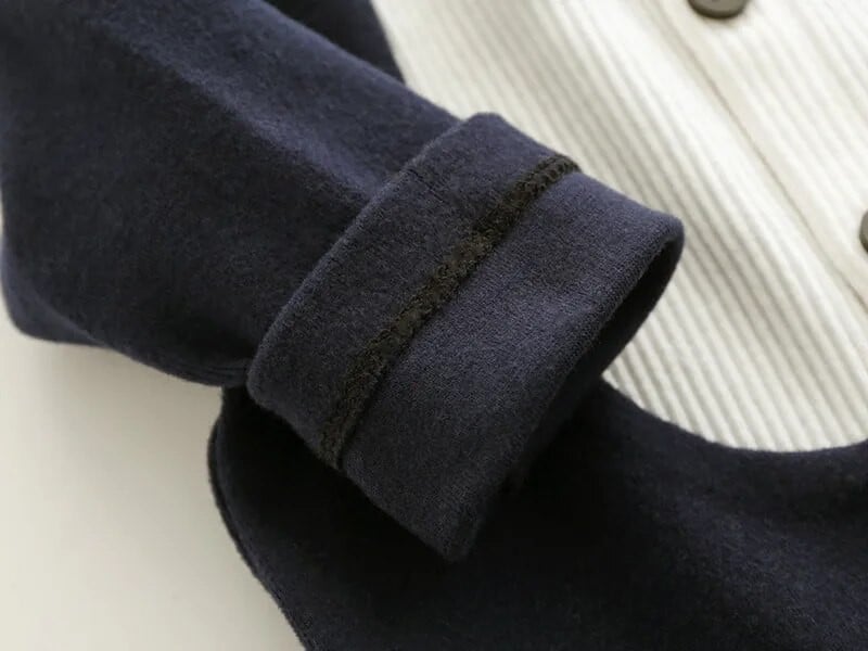 Τζέντλεμαν Newbron Βρεφική φόρμα για αγόρι μακρυμάνικο Παιδική φόρμα για αγόρια με κορώνα