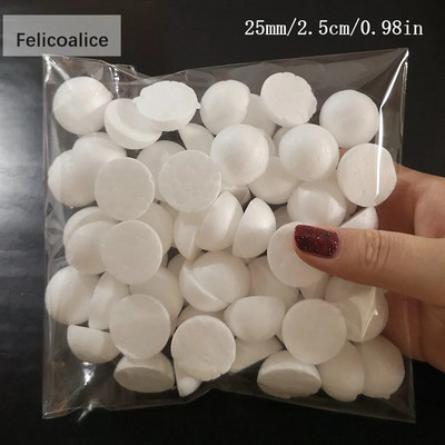 1/1,5/2/2,5/3/4/5 cm modelleerimine vahtpolüstürool valge vaht ümmargused sfäärid käsitöö meisterdamine peo pulmapalli dekoratsioonitarbed