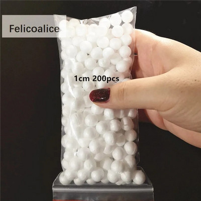 1/1,5/2/2,5/3/4/5 cm modelleerimine vahtpolüstürool valge vaht ümmargused sfäärid käsitöö meisterdamine peo pulmapalli dekoratsioonitarbed