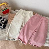 Lovely Kids Baby Girl Nadrág 0-6 éves Gyermekek Elasztikus derékhímzés Virág Bő nadrág Alsó felsőruházat Őszi ruhák