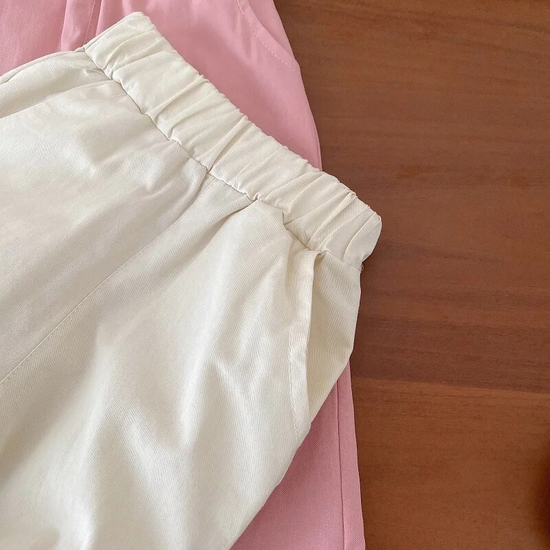 Lovely Kids Baby Girl Nadrág 0-6 éves Gyermekek Elasztikus derékhímzés Virág Bő nadrág Alsó felsőruházat Őszi ruhák