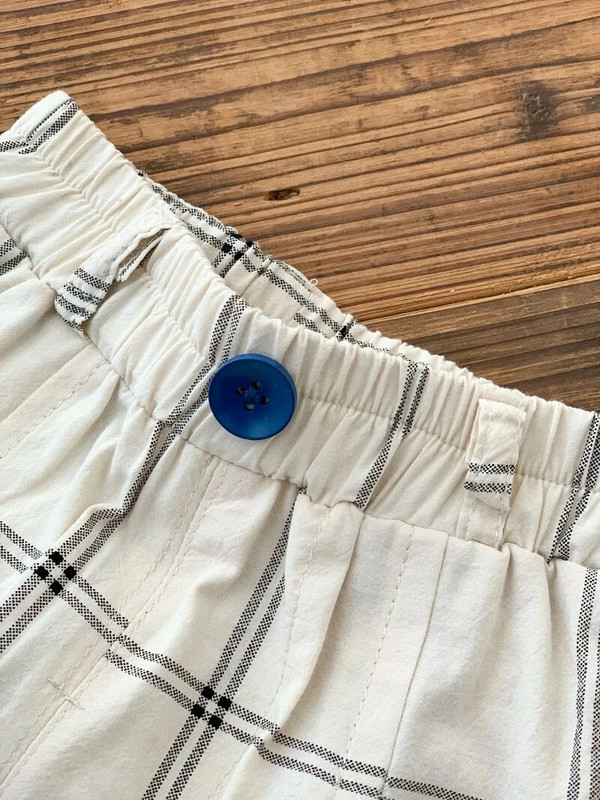 Casual παιδικά σορτς 0-6 ετών Μικρό παιδί Παιδικά αγόρια Κοριτσάκι Ελαστική μέση καρό ψηλό γόνατο Παντελόνι κάτω τσέπη Καλοκαιρινά ρούχα