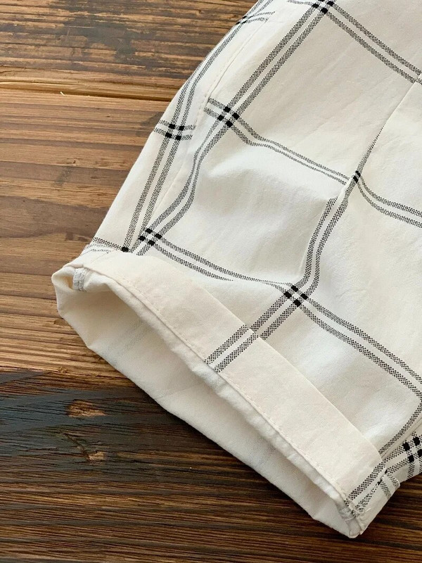 Casual παιδικά σορτς 0-6 ετών Μικρό παιδί Παιδικά αγόρια Κοριτσάκι Ελαστική μέση καρό ψηλό γόνατο Παντελόνι κάτω τσέπη Καλοκαιρινά ρούχα