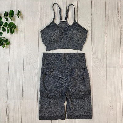 Σετ γυμναστικής Αθλητικά ρούχα Γυναικεία αθλητικά Σετ γιόγκα Κοντό κοστούμι γυμναστικής Αθλητική στολή για γυναίκες Ρούχα γυμναστικής