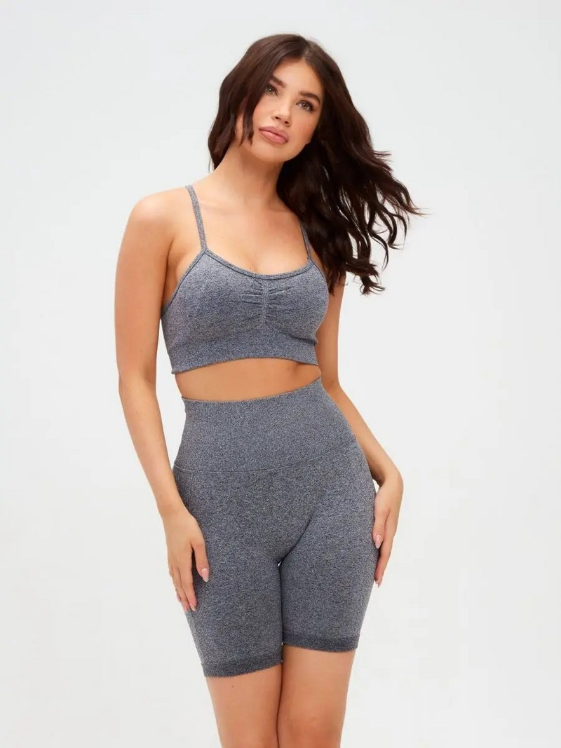 Σετ γυμναστικής Αθλητικά ρούχα Γυναικεία αθλητικά Σετ γιόγκα Κοντό κοστούμι γυμναστικής Αθλητική στολή για γυναίκες Ρούχα γυμναστικής
