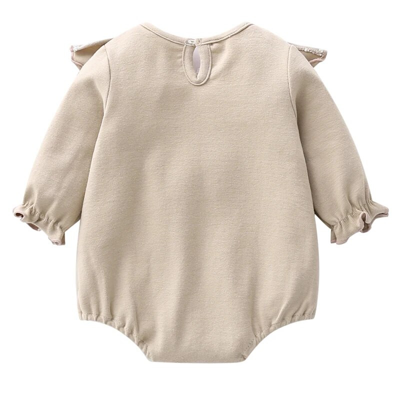 Ανοιξιάτικη φθινοπωρινή δαντέλα Νεογέννητο κοριτσάκι Ρούχα Πριγκίπισσα Ολόσωμη φόρμα Σετ ρούχων Κοριτσίστικο κορμάκι+ Καπέλα