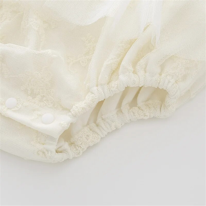 Φθινοπωρινό Δαντελένιο Φιόγκο Νεογέννητο Κοριτσάκι Φορμάκια Μακρυμάνικα Πριγκίπισσα Κορίτσια Φορμάκια Ρούχα + Καπέλα