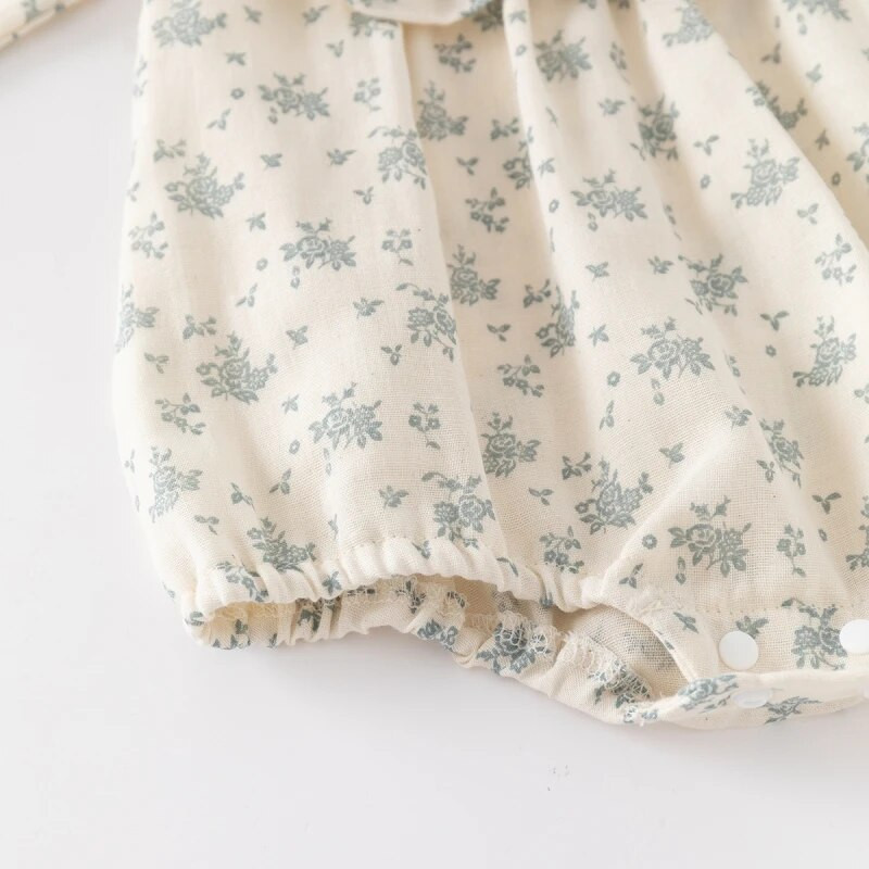 Pavasara rudens puķaini jaundzimušo bodiji Princeses kokvilnas meiteņu kombinezoni Apģērbi zīdaiņu krekliņi + cepures