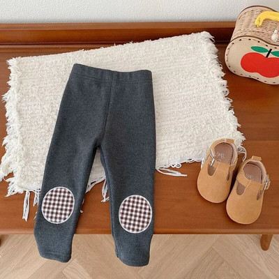 2023. gada ziema, bērnu meiteņu legingi 0–5 gadus veci mazuļi, elastīgi viduklis, flīss, biezs, silts virsdrēbes